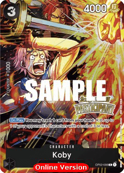 Koby (OP02-098) (V.1) [English] [Near Mint]