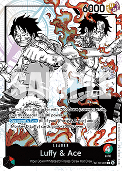 Luffy & Ace (ST30-001) (V.2) [English] [Near Mint]