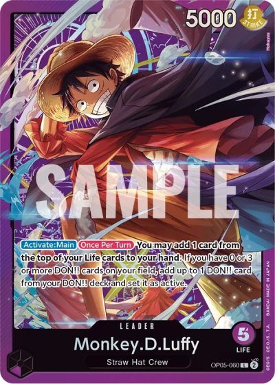 Monkey.D.Luffy (OP05-060) (V.2) [English] [Near Mint]