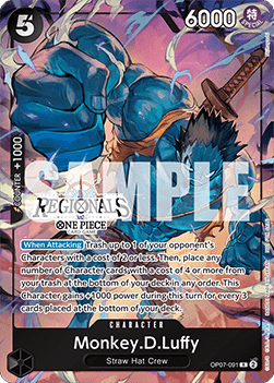 Monkey.D.Luffy (OP07-091) (V.1) [English] [Near Mint]