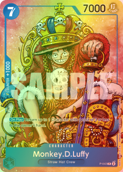 Monkey.D.Luffy (P-043) (V.2) [English] [Near Mint]