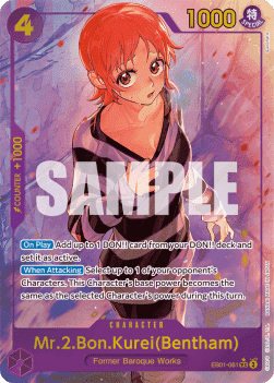 Mr.2.Bon.Kurei(Bentham) (EB01-061) (V.2) [English] [Near Mint]