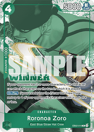 Roronoa Zoro (EB02-019) (V.2) [English] [Near Mint]