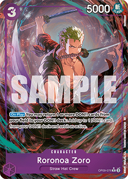 Roronoa Zoro (OP09-076) (V.2) [English] [Near Mint]