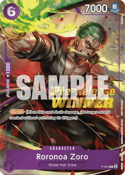 Roronoa Zoro (P-045) [English] [Near Mint]