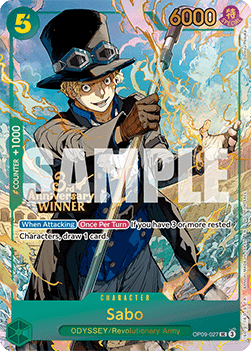 Sabo (OP09-027) (V.1) [English] [Near Mint]