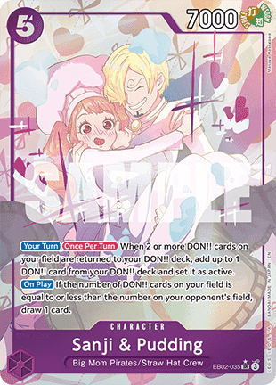 Sanji & Pudding (EB02-035) (V.2) [English] [Near Mint]