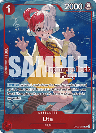 Uta (OP09-002) (V.2) [English] [Near Mint]