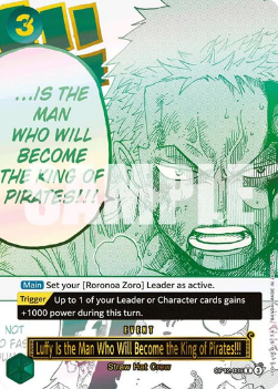 Luffy Is the Man Who Will Become the King of Pirates!!! (OP12-039) [English] [Near Mint]