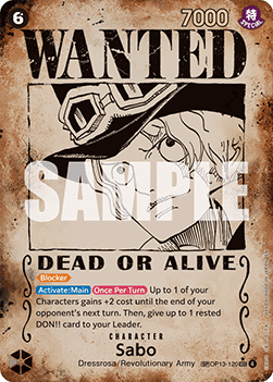 Sabo (OP13-120) (V.3) [English] [Near Mint]